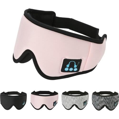 1PC Wireless Bluetooth 5.0 Headset Calling Music Sleep Artifact Breathable 3D Sleep Eye Mask Cover Soft Sleeping Headphone