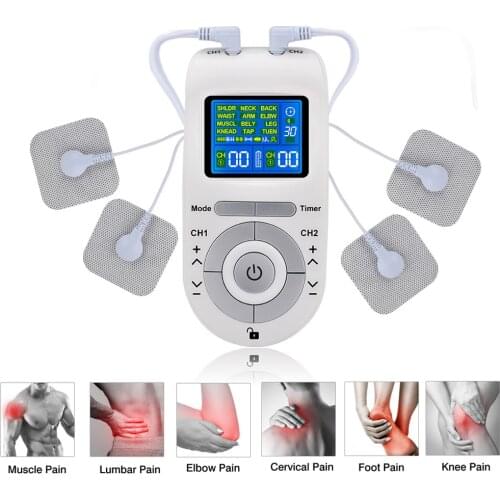 Electric Tens Acupuncture Machine Tens Unit Pulse Body Massager Digital EMS Muscle Stimulator Low Frequency Physiotherapy Device