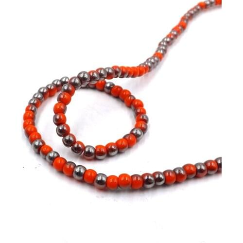 Hot~200pcs 4mm Round Shape Crystal Glass Beads charm Beads Loose Spacer Bead for DIY Jewelry Making YZ26