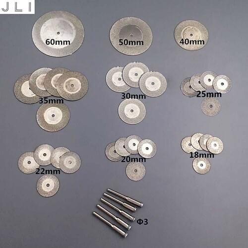 JLJ 38 pcs Mini drill accessorieselectric grinding accessories cutting disc 3.0mm grinding wheel blade abrasive rotary tool