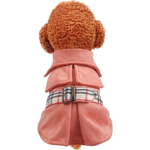 Pet Costume Dog Windbreaker Teddy Pink Coat Pomeranian Two Feet Coat Dog Christmas Cloak Pet Cat Clothing