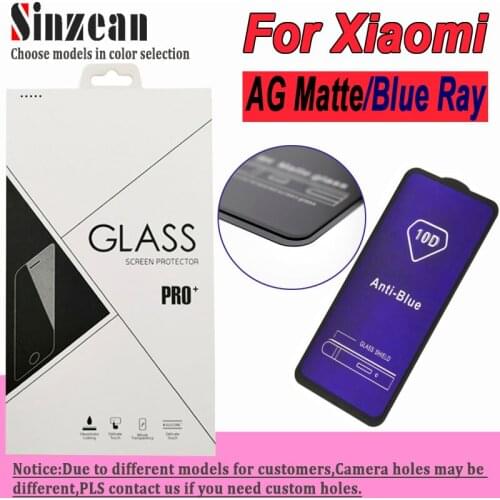 100pcs AG Matte Tempered Glass For Xiaomi 11 lite/Redmi 10/9A/9C/Note 10 Pro/Note 10s/Note 9 Anti Blue Ray Full Screen Protector