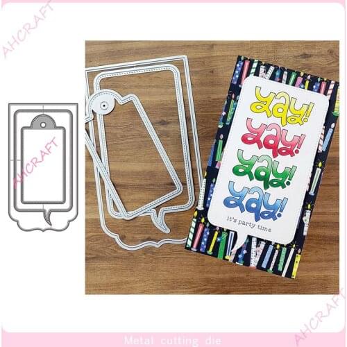 Long Rectangular Frame Metal Cutting Dies for DIY Scrapbooking Photo Album Decorative Embossing PaperCard Crafts Die2021
