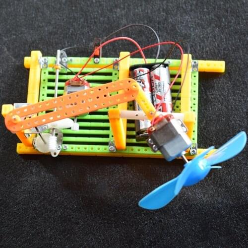 Shaking head fan model/scientific physics experimental Educational toys/DIY technology production/puzzle/baby toys for children