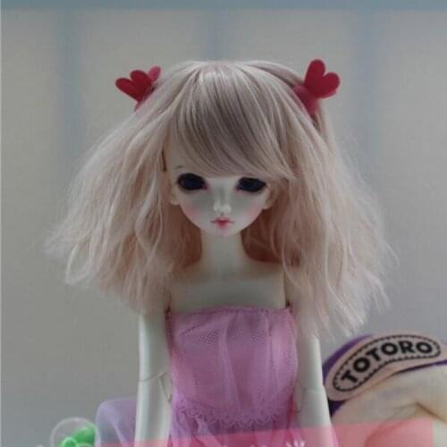 1/3 1/4 1/6 Bjd Wig Sd High Temperature Cute Curly Fashion Style Toy Hair Wig