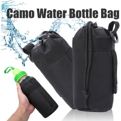 6 Colors Practical Outdoor Water Bottle Pouch Bag Camo Water Bottle Pack Bag For Travel Climbing Hiking Hunting Sport Bags