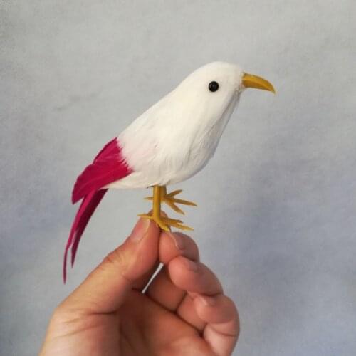 Real life toy bird feathers bird about 15cm vivid bird model handicraft garden Decoration props h0948