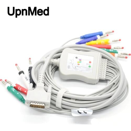 Schiller AT1 one piece 10 lead ECG Cable ,Banana 4.0mm EKG Cable,IEC