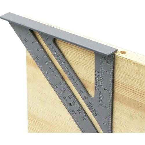 Triangle Rule 90 Degree Thickening Angle Rule Aluminum Alloy Carpenter Measurement Square Ruler