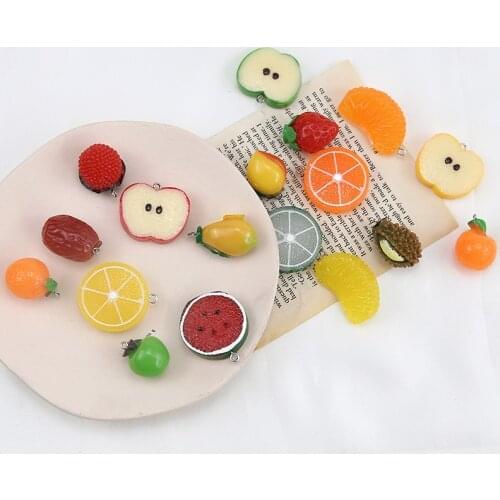 2pcs Korean Style Fun Orange Lemon Drop Earrings For Women Durian Peach Pendant Fruit Earrings Party Beach Jewelry Accessories