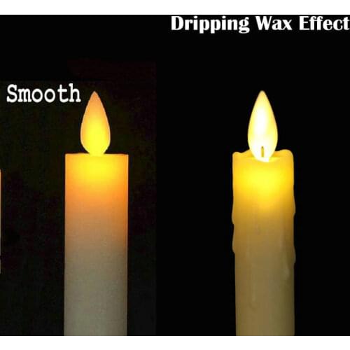 100pcs Swinging Flame Moving Dancing Wick Led Taper Light Candlestick Wedding Christmas Bar party Church Lighting Decoration