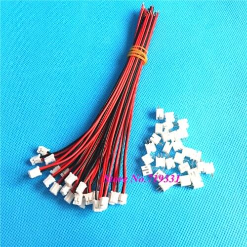 20 SETS Mini Micro JST 2.0 PH 2-Pin Connector plug with Wires Cables 150MM