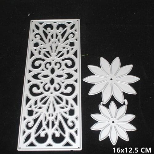 2021 Flowers Metal Cutting Dies DIY Scrapbooking Paper Photo Album Crafts Knife Mould Cards Embossing Mold Stencils for Decor