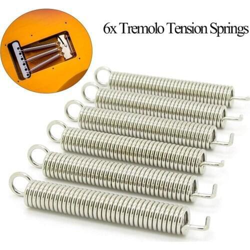 6pcs Electric Guitar Tremolo Tension Metal Springs for Musical Instrument Replacement Accessories Guitars Parts