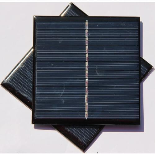 Promotion 200PCS/Lot 1W 6V Mini Solar Cell Epoxy Solar Panel Solar Module For DIY Solar Charger/Toys Education Kits 85*82*3MM