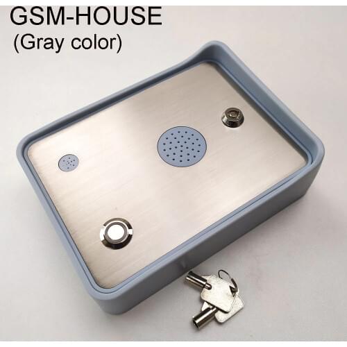 Free shipping GSM Audio Intercom for single House door and gate opener access controller DC12V power input
