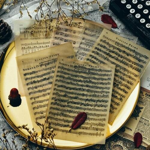 Junk journal Vintage music series material paper01 DIY scrapbooking primer collage gift packaging decoration material paper