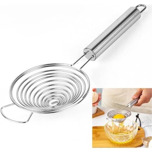 Household Stainless Steel White Egg Yolk Seperator Kitchen Cooking Gadget Sieve Tool White Egg Separator Yolk Filter Dropship