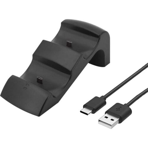 For Playstation 5 PS5 Game Controller Gamepad Dual Port Charging Dock Stand Station Charger Base Cradle Holder PS 5 Power Supply