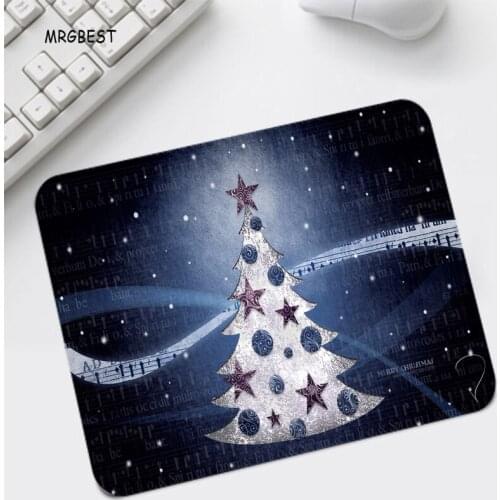 Beautiful Christmas Pattern Mouse Pads Notebook Computer Desktop Pad Non-slip Small Size Desk Mats Computer Accessories