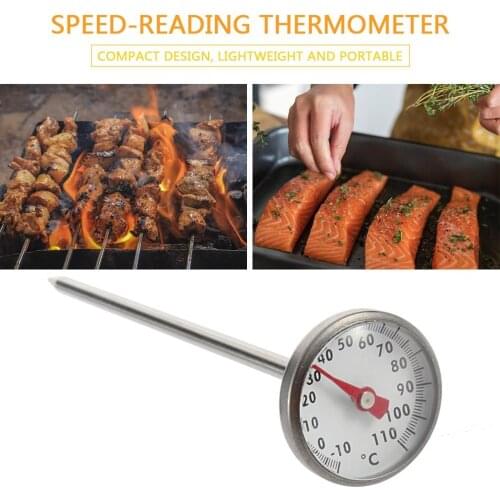 Stainless Steel Pocket Probe Thermometer Gauge For BBQ Meat Food Kitchen Cooking Instant Read Meat Gauge