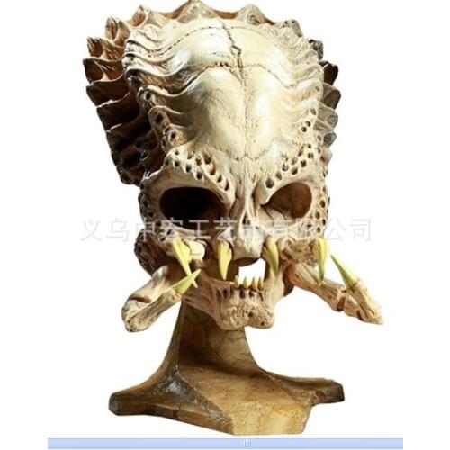 PREDATOR MODEL 1:1 ALIEN WAR RESIN ALIENS SKULL STATUE ART AND CRAFT SO COOL! HOME AND OFFICE DECORATION