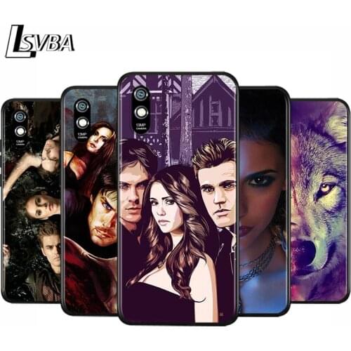 Anti-Fall Soft Black Cover The Vampire Diaries For Xiaomi Redmi 10X 5G 9C 9A 9 K20 8A 8 7A 7 S2 6A 6 Matte Phone Case