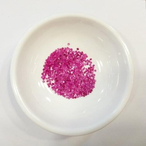 Natural Unburnt Ruby Round Faceted Loose Bare Gem 1.1mm Man Woman Jewelry DIY Material Ring Earring Pendant Valet Inlay Wholesa