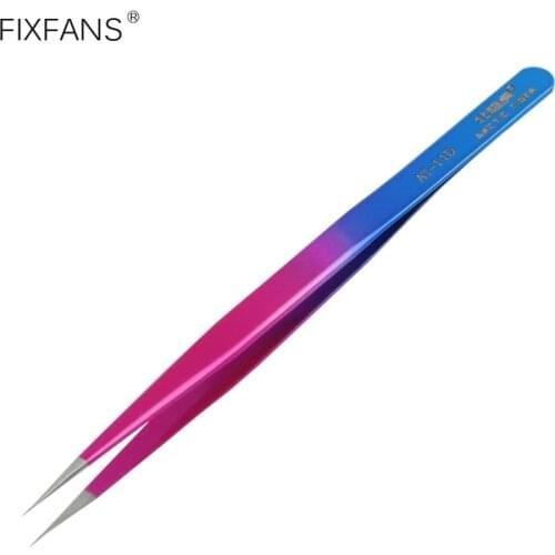 Precision Eyelash Extension Tweezers Stainless Steel ESD Tweezers with Fine Point Tips for Craft Hobby Electronics Repair Tool