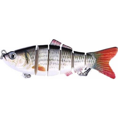 Lure Fish Hard Crankbait Plastic Multi Joints Swimbait Slow-sink Lure Bait Fishing Tackle