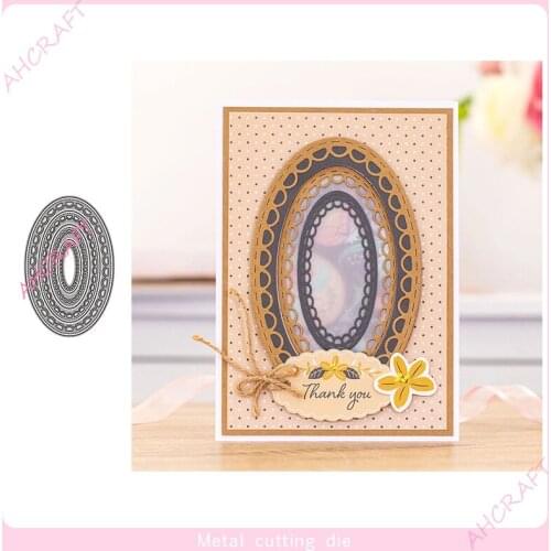 Pattern Border Frame Metal Cutting Dies for DIY Scrapbooking Photo Album Decorative Embossing PaperCard Crafts Die2021