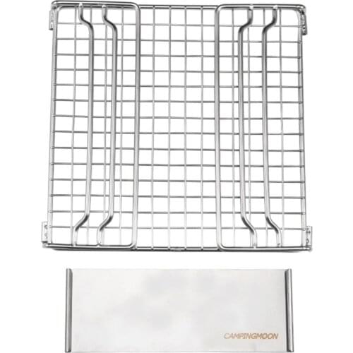 Folding Campfire Grill With Legs Portable 304 Stainless Steel Grill Rack For Camping