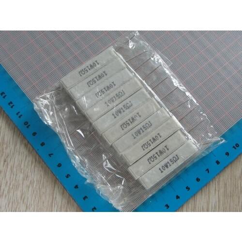 10pcs 15R 10W Cement resistance 10W 15Ohm 5% 15R Cement resistance