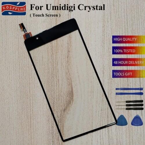 KOSPPLHZ 5.5" Mobile Touch Screen Glass For Umidigi Umi Crystal Touch Screen Digitizer Sensor Front Outer Glass Lens + tools