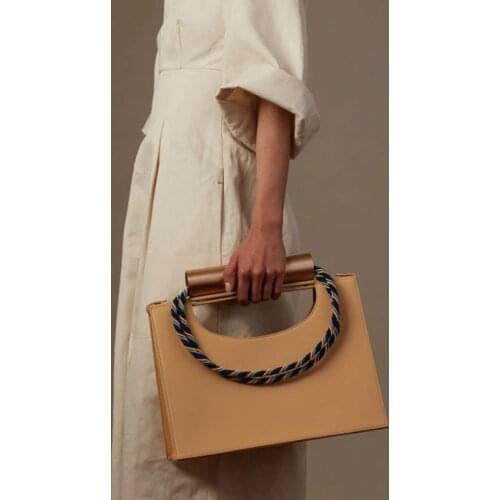 European and American Style Woven Rope Shoulder Armpit Bags for Women 2020 Winter Large Capacity Tote Bags Portable Work Handbag