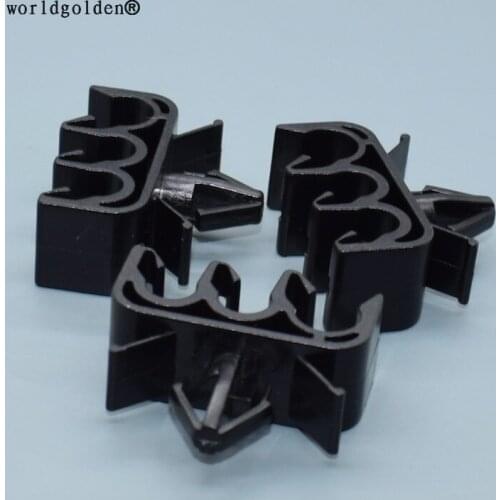 Worldgolden 100pcs plastic clip Routing Clip for Toyota Hiace Joylong#90949-01D15(9094901D15)