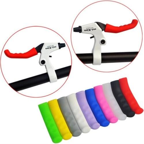 1 Pair Silicone Bicycle Lever Grips Protectors Anti-Skid Bike Brake Lever Handle Sleeve MTB Bike Cycling Silicone Brake Cover