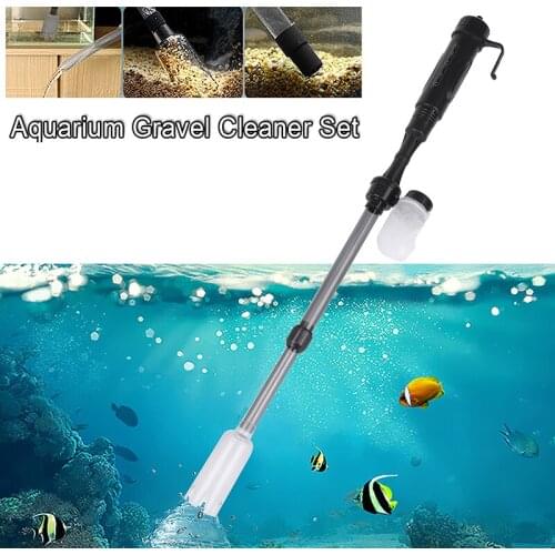 1pc Pump Tap Fish Tank Aquarium Gravel Cleaner Syphon Vacuum Hoover Siphon Pump Water Clean Pump Tap