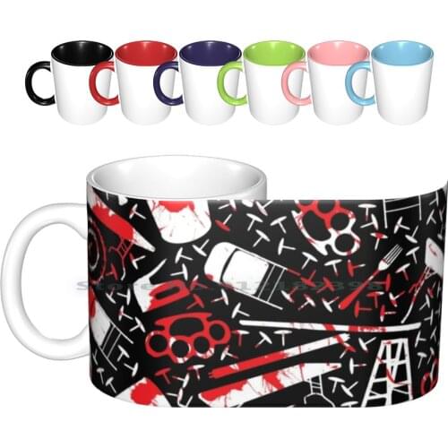 Choose Your Weapon 2 Ceramic Mugs Coffee Cups Milk Tea Mug Pro Wrestling Hardcore Wrestling Wrestling Tables Ladders Chairs