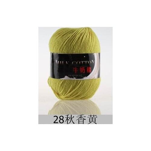 500g Milk Cotton Yarn Cotton Chunky Hand-Woven Crochet Knitting Wool Yarn Warm Soft Yarn For Sweaters Hats Scarves DIY