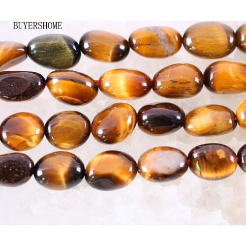 Bracelet Natural Stone 5-11MM Gold Tiger Eye Irregular Loose Beads For Making Jewelry String Bead S063