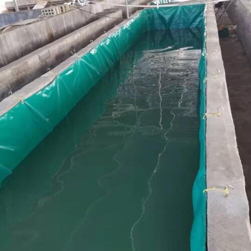Lvju Pvc Tarpaulin Fish Tank Pond Liner For Shrimp Fish Farm 10000 Liter Biofloc Shrimp Fish Tank