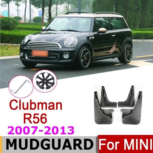 Mudguards For Mini Cooper R56 Clubman 2012-2007 Fender Front Rear Mud Flaps Guard Splash Car Accessories 2011 2010 2009 2008