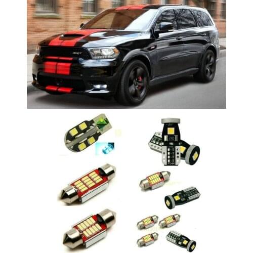 Car Led interior lights For Dodge Durango 2019 8pc Led Lights For Cars lighting kit bulbs Canbus