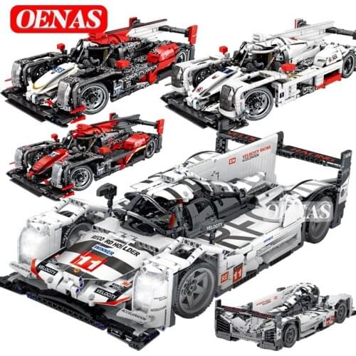 City Creative MOC High-Tech Hybrid Formula Super Sports Speed Racing Car Model Building Blocks Kids Toys For Boys Christmas Gift
