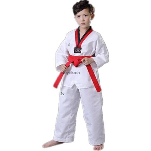 Adult Children Taekwondo Suit Men Women Judo Suits Children Karate Uniform Belt Kids Clothes Training Sports Clothing Sets