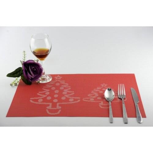 4pcs/Lot 5 Colors Placemat PVC dining table mat disc pads bowl pad coasters waterproof table pad slip-resistant pad JI 0818