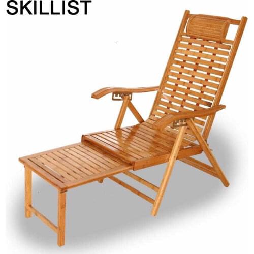 Lazy Poltrone Da Salotto Fotel Divani Foldable Fauteuil Salon Sillon Reclinable Folding Bed Bamboo Cama Plegable Recliner Chair