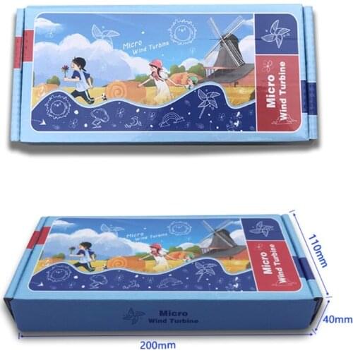 L9BE Smallest Mini Wind Turbines Generator LED Teaching Tools Sample Model Hot