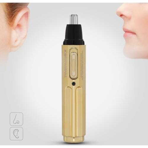 KEMEI New Electric Nose Hair Trimmer Professional Rechargeable Stainless Steel Nose Hair Cut Machine cortapelos nariz KM-6616